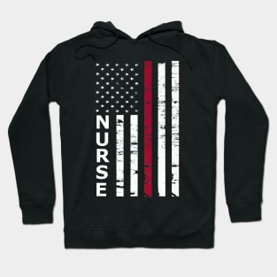 American Flag Nurse - Patriotic Nurse TShirt Hoodie